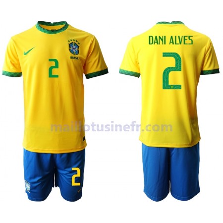 Maillot de Foot Brésil Dani Alves 2 Domicile 2020 - Enfant Maillot de Foot Brésil Dani Alves 2 Domicile 2020 - Enfant